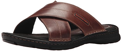 Rockport Men's Darwyn Xband Sandal, coach brown, 7.5 M US