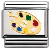 Nomination Composable Classic Daily Life Edelstahl, Email und 18K-Gold 030208