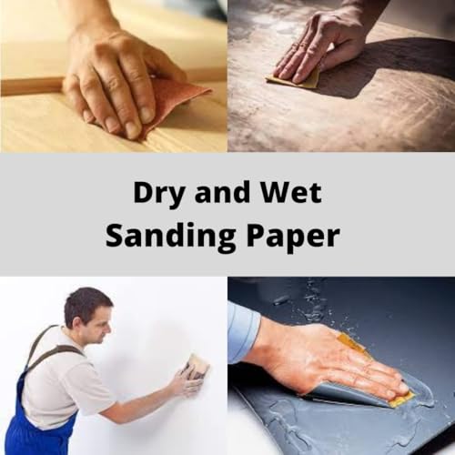 Image of ikis Wet and Dry Sandpaper Sheets, 600,1000,1200,2000 Grits Variety (2 Each, Total 8) size 9 x 11 inches, Multi-Grit Assortment
