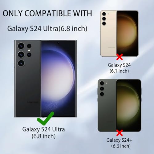 ankofave Magnetic case for Samsung Galaxy S24 Ultra Phone Case for Women/Men, Matte Luxury Soft Metallic Luster Design with Camera Lens Protector, Shockproof Anti-Scratch Phone Case 6.8" -White by ankofave - Image 7