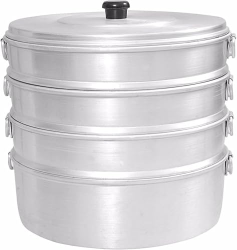 Aluminium Momos Steamer 8" Diameter 4 Tier Water Capacity 2.3 Liters - Fastest Delivery By DHL Cooking Utensil Dumpling Maker