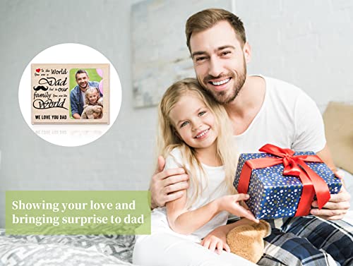 Whatsign Father’s Day Gifts For Dad From Daughters Son Fathers Day Picture Frames To The World You Are A Dad Fathers Day Photo Frame Father‘s Day Gifts For Dad Daddy Stepdad Birthday Christmas Gifts #TOP4