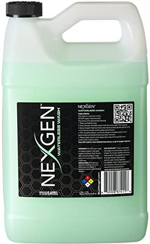 Nexgen Waterless Car Wash - Premium Quality Car Wash Spray, Showroom Car Cleaner, Professional Wash and Wax Shine, Quick Detailer Spray, Car UV Protection, Deep Gloss (1 Gallon)