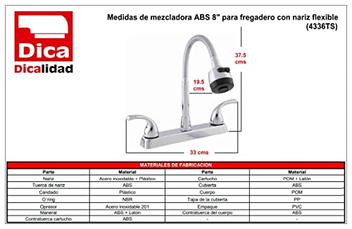 Reviews y listado de Llaves para fregadero dica al mejor precio. 17 Imagen adicional