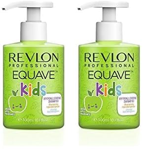 Revlon Professional - Equave Kids, Champú Acondicionador para Niños, Limpia y Nutre Suavemente, Cuidado Diario, Aroma de Manzana Verde, Pieles Sensibles, Niños de 3 a 12 Años, Sin Sulfatos - 300 ml