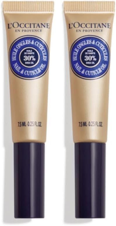 L'Occitane Nourishing Nail & Cuticle Oil with 30% Shea Oil | 0.25 fl. Oz: Healthier-Looking Nails | Soften Cuticles