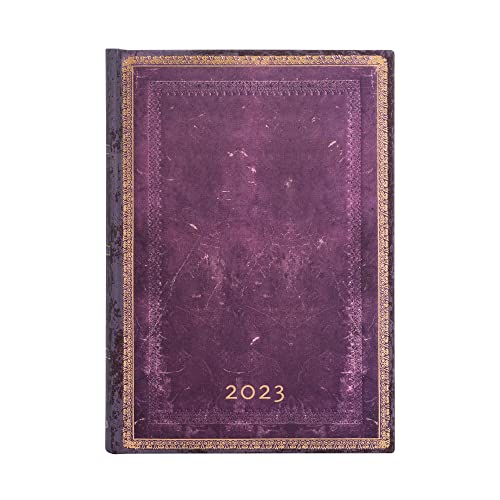 Paperblanks 12 Months 2023 Anemone Diary | Horizontal | Midi (130 180 mm)