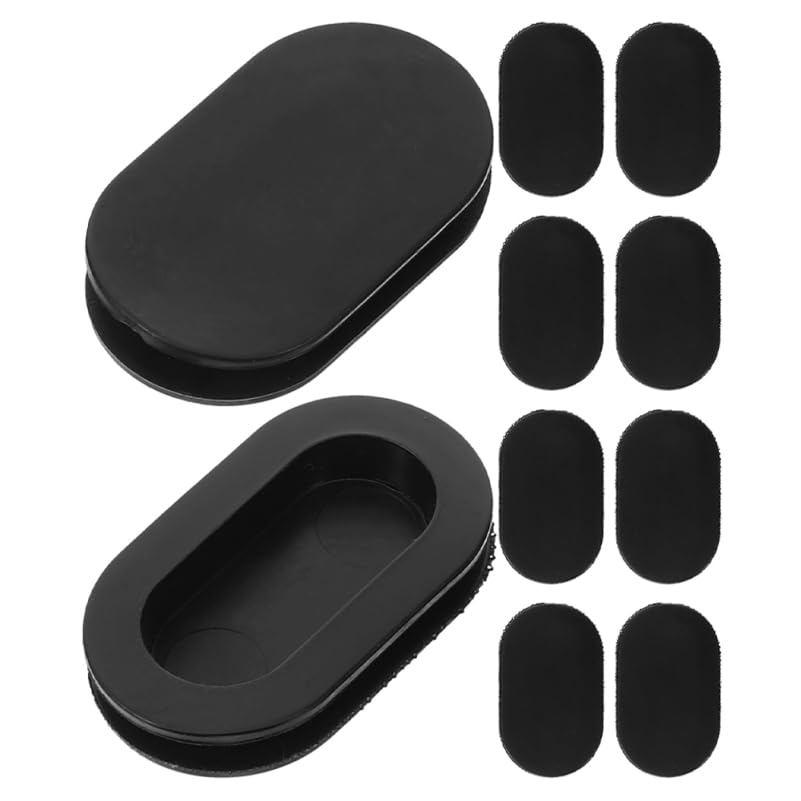 OUNONA 10pcs Oval Silicone Stopper Piggy Bank Making Accessories Coin Bank Closure Piggy Bank Stopper Coin Saving Jar Plug Bank Insert Bank Cover Piggy Bank Bottom Covers Black
