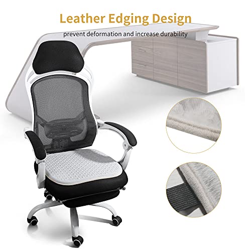 De.home Car Seat Cushion, Gel Seat Cushion For Car Seat Driver, Seat Protector For Car/Office/Home Chair Seat Cushion With Gel Bottom, Perfect For Keep Warm In Winter Driving-1 Pack (Black) #TOP4