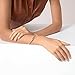Nail Cuff Bracelet for Women & Men Elegant CZ-Studded Open Design, Stylish Gold Jewelry Gift for Fashionable and Elegant Women and Men (Gold)