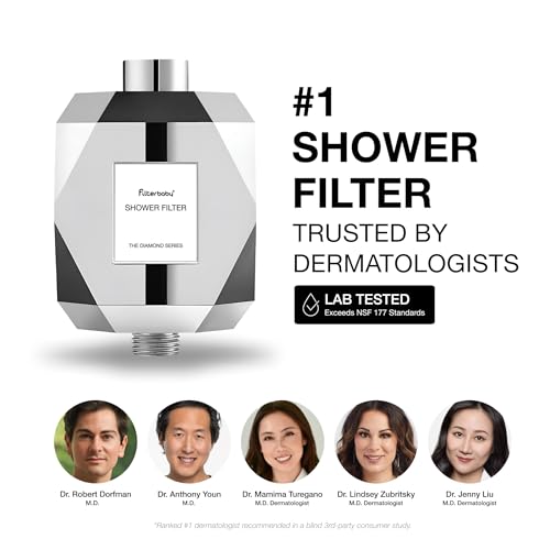 Image of Filterbaby Genuine Official Diamond & Signature Shower Filter Refill, NSF Standards Replacement | Reduces up to 99% Chlorine, Lab Tested for Chloramine, Certain Heavy Metals & 40+ Contaminants, 1 Pack