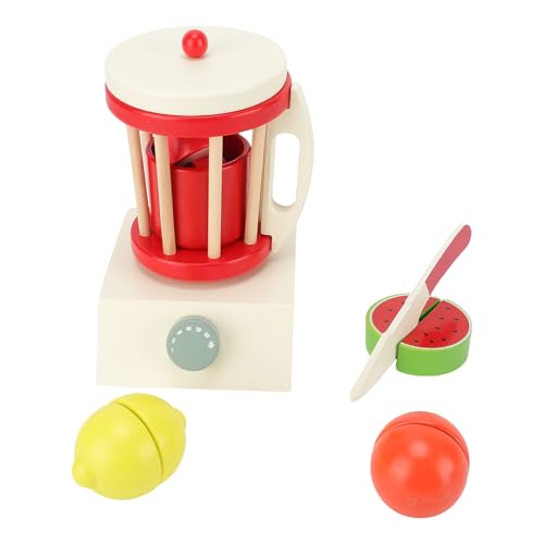 Mélangeur à smoothie en bois et set de jouets d'imitation durables