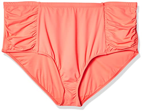 Bas de bikini grande taille gainant La Blanca culotte froncée sculptante