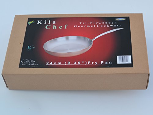 Kila Chef 24 Cm Thick Copper Fry Pan (3.5Mm Thick, 1.5Mm Copper) #TOP3
