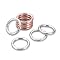 Gkeygo 1 Inch Keychain Rings – 8 Pack Round Carabiner Clips, Gold & Silver, Zinc Alloy - View #11