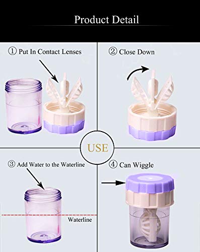 Visions India Spin & Clean Anti Bacetria Leak Proof Contact Lens Storage Case. (2 Pcs) 2