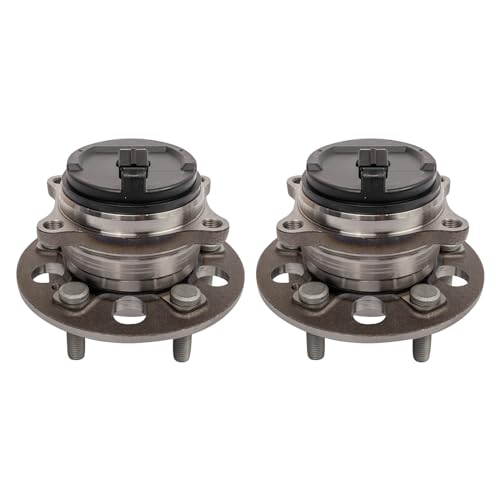 Image of TRQ Front Left and Right Wheel Bearing and Hub Assembly Set 2 Piece Compatible with 2019-2022 Genesis G70 RWD 2018-2019 Kia Stinger RWD