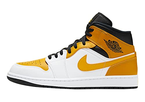 Jordan Men's 1 Mid University Gold White/University Gold-Black (554724 170)  - 8 : Amazon.sg: Fashion