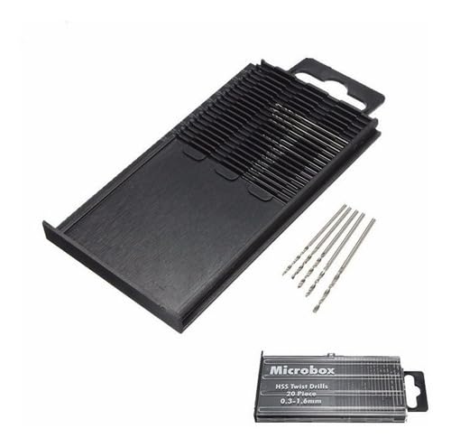 Jogo De 20 Mini Micro Retifica Brocas Hss Brocas Precisão Abertura Gicleurs Carburador