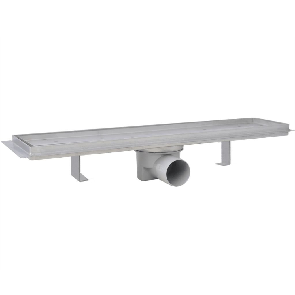 vidaXL Desagüe Lineal de Ducha 530x140 mm Flujo 40 L/min Acero Inoxidable