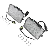 2Pcs 6"x4" LED Upper Cab Light AH159332 AH128328 Compatible with John Deere Combine 9400 9410 9450 T670 W540 Windrower 4890 4895 Cotton Picker 9986 9996 Forage Harvester 7200 7300