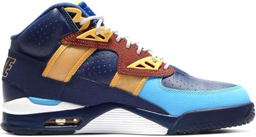 High-Top Nike Air Trainer SC in Blue Void and Blue Fury with Rugged Orange Accents2