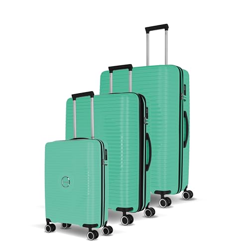 Travelite Hartschalen Kofferset 3teilig, 4 Rollen, ORBITA, Trolleys mit bruchsicherer Schale und...