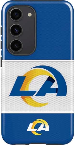 Skinit Pro Phone Case Compatible with Galaxy S23 - Officially Licensed NFL Los Angeles Rams Helmet Design