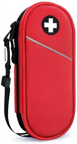 Miniatura 9 de SITHON Estuche de Transporte Médico para EpiPen Aislado, Bolsa Organizadora de Medicamentos de Viaje, Bolsa Médica de Emergencia que Contiene 2