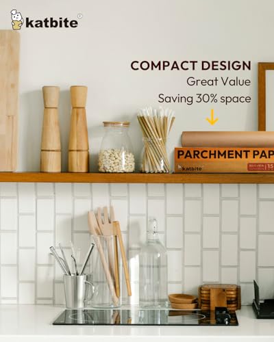 image for Katbite Parchment Paper Roll 15in x 115ft, Unbleached Pachment Baking 