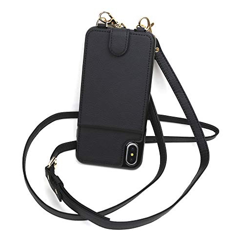 Crossbody Phone Case Wallet Compatible iPhone SE (2020), RFID Protected Cross Body Phone Purse Bag with Adjustable Strap