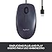 Logitech B100 Ratón con Cable, 3 Botones, Seguimiento Óptico, Ambidiestro, PC/Mac/Portátil, Negro