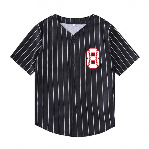 Image of Yuji Itadori Kids Baseball Birthday Shirt 7th 8th 9th 10th Year Old Toddler Boys Girls Shirts Birthday Clothes