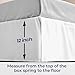 SGI Bedding 12 inch Drop Bed Skirt King Size - Platform Style with Secure Fit, Classic Tailored Look, Elegant Pleated Style Dust Ruffle, Split Corners, Wrinkle Resistant Microfiber - White