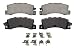 Wagner QuickStop ZD325 Ceramic Disc Pad Set, Rear