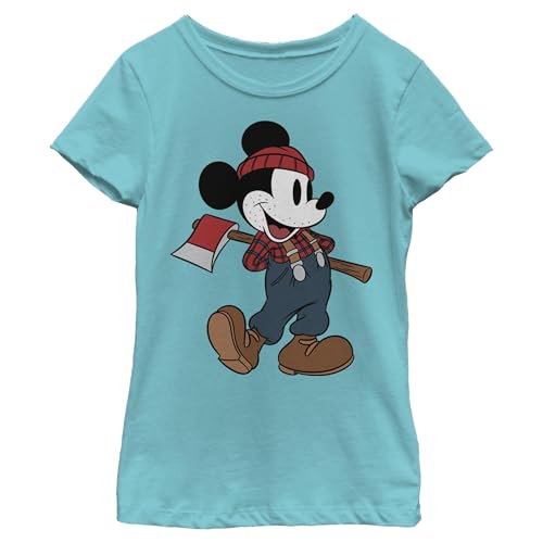 T-shirt Mickey bûcheron Disney fille pour éviter les irritations en coton doux
