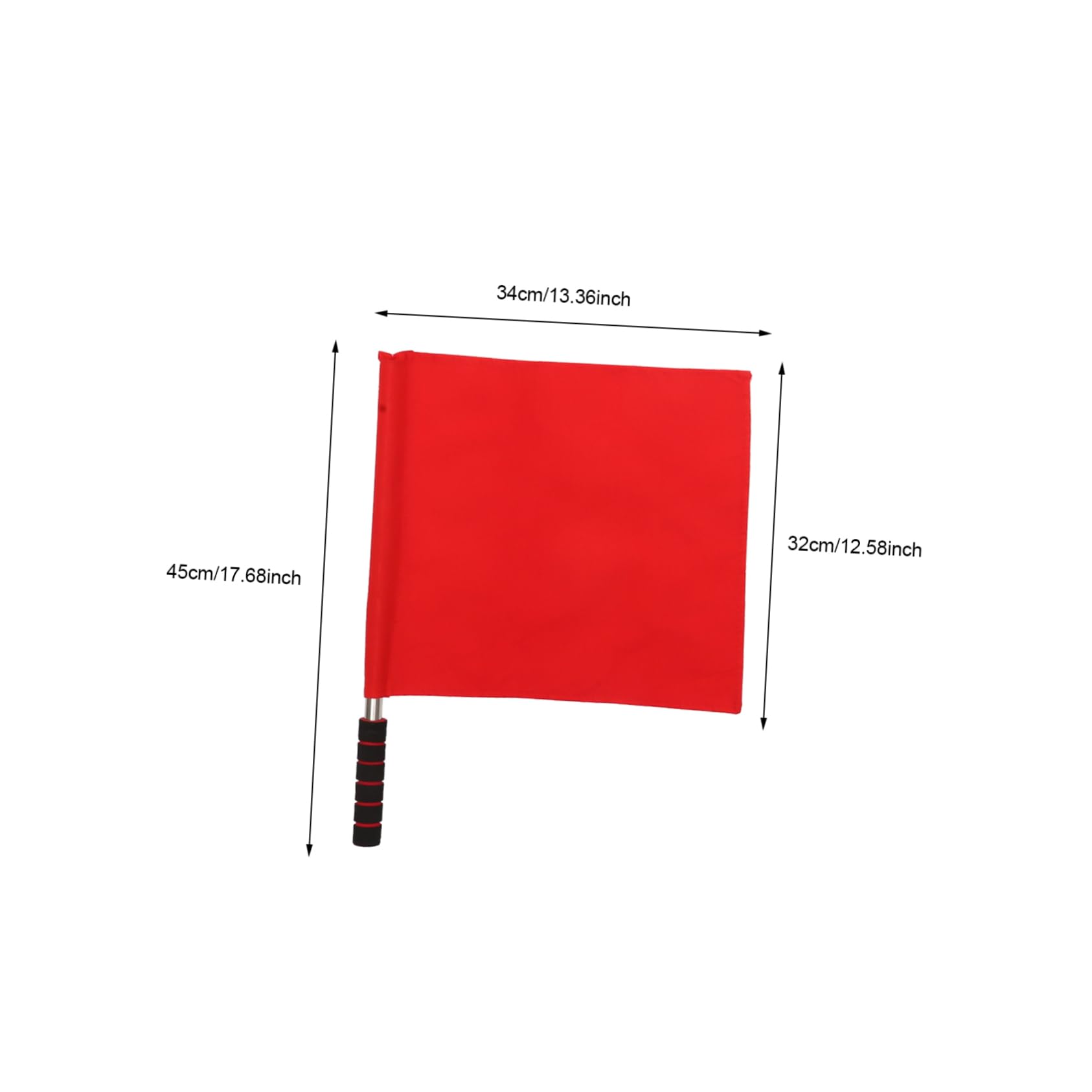 BIUDECO Match Safety Flag Flags 4pcs Red White Referee Hand Flags for Praise Dance Racing Games