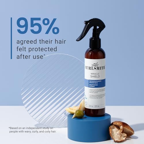 Image of CURLSMITH Miracle Shield - Multi-Protection Spray for Curls, Pollution Shield Hair Mist, For All Curl Types, Vegan & Cruelty Free- 59 ml