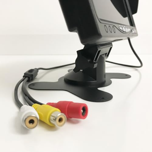 12V-24V 7 Inch Car TFT LCD HD Color Monitor Rear View Monitor with AV1/AV2 Video Switching for Truck/RVs Reverse Rear View Backup Camera, CCTV Camera