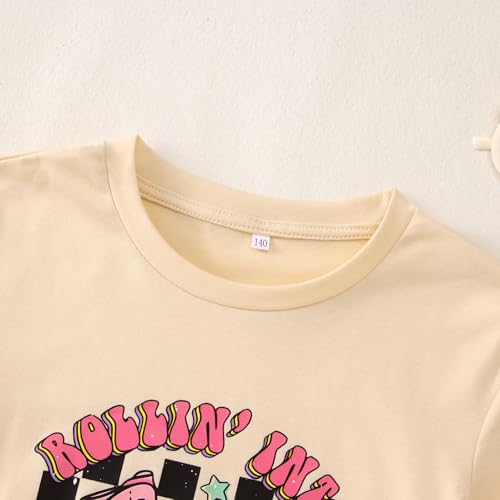 Image of SOFEON First Day of School Shirt for Girls Rollin' Into 1st /2nd /3rd Grade T-Shirt Back to School Skating Graphic Tees Tops