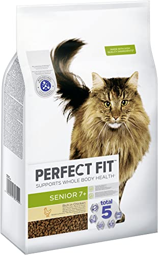 PERFECT FIT Senior Cibo per Gatti Anziani Pollo, 7 kg
