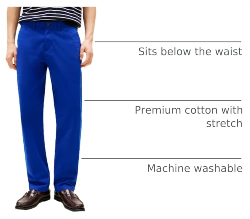 Image of Tommy Hilfiger Men's Stretch Cotton Chino Pants in Slim Fit