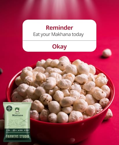 Image of Farmers Studio Premium Makhana 200g (Pack of 4) | Handpicked Jumbo Fox Nuts | Healthy Gluten-Free Snack | Protein-Rich Superfood