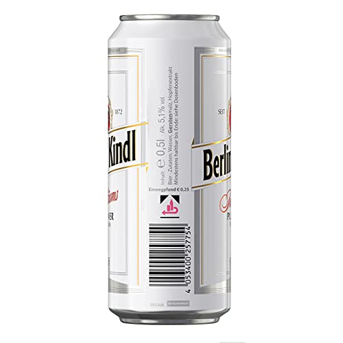 Berliner Kindl Jubiläums Pilsener, EINWEG 24x0,50 L Dose - Image 3