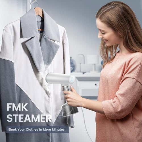 Plancha Vertical Vapor Viaje 1500W, FMK Vaporizador de Ropa con Respaldo de 325ml y Cable de 2m, Plancha Vapor Vertical para Ropa, Plancha de Viaje Compacta - imagen 7