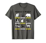Animals of The World Funny Animal Real Names T-Shirt