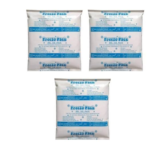 Reusable Freezo Pack and Ice Gel Pack Size - 7X5X1 inch (Pack of 3)-image-9