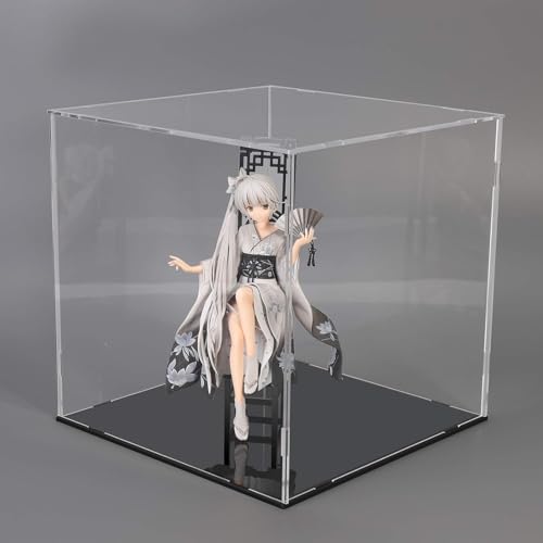 Image of Clear Acrylic Display Case - 5x5x5 Inch | No-Tools Self-Assembly Showcase & Storage Box for Collectibles, Figures, Trophies & Showpieces