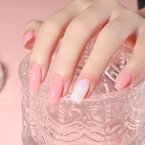 Artdone Gel Nail Polish Set - 6 Colors Translucent Milky Pink Nude Brown Colors Nail Polish For All Seasons Neutral Soak Off Led Lamp Gel Manicure Kit For Holiday Gift Nail Art Gel… #TOP5