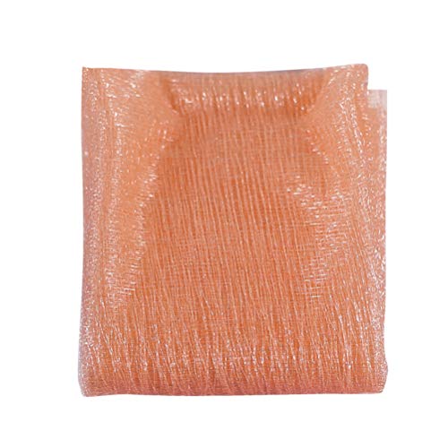 Amosfun Wedding Stage Backdrop Curtain Silk Tulle Photography Background Celebration Festival Birthday Party Home Decorations (Champagne 10m)